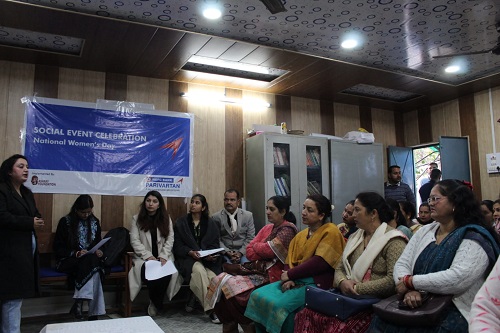Women were honored with certificates