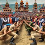 Himachal Police winner in men's category of tug of war