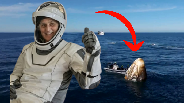 Sunita Williams returns to Earth, SpaceX Crew Dragon capsule splashes down in the ocean