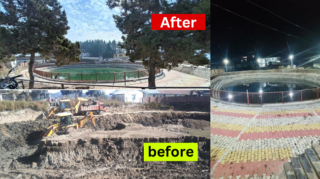 Shimla administration changed the picture of the dry pond